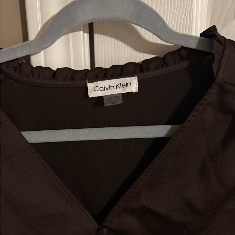 Calvin Klein Brown Blouse